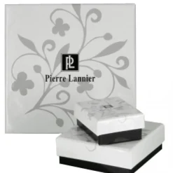 Bague Ajustable Femme Pierre Lannier RUBYA Acier Doré Nacre Blanche