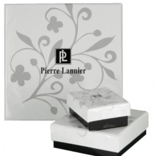 Bague Ajustable Femme Pierre Lannier RUBYA Acier Doré Nacre Blanche