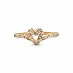 Bague Chevron & Coeur Pandora Timeless