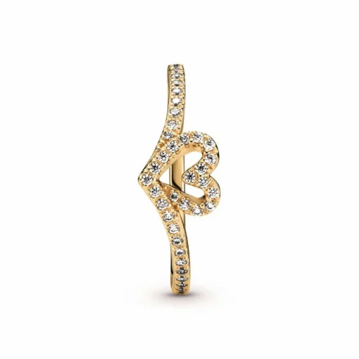 Bague Chevron & Coeur Pandora Timeless