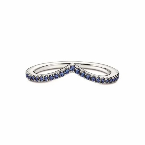 Bague Chevron Bleue Pandora Timeless