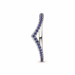 Bague Chevron Bleue Pandora Timeless