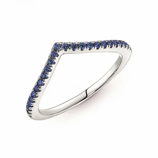 Bague Chevron Bleue Pandora Timeless