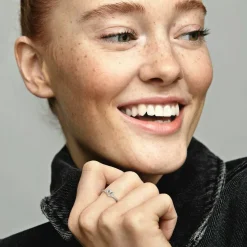 Bague Chevron Cœur Vœu Scintillant Pandora Timeless