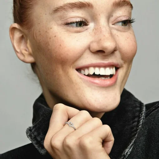 Bague Chevron Cœur Vœu Scintillant Pandora Timeless