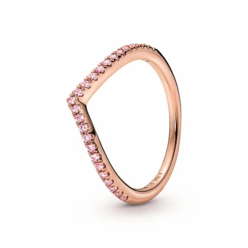 Bague Chevron rose Pandora Timeless