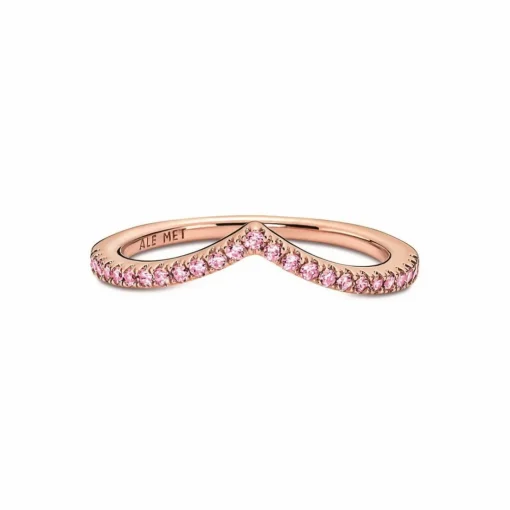 Bague Chevron rose Pandora Timeless