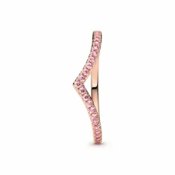 Bague Chevron rose Pandora Timeless