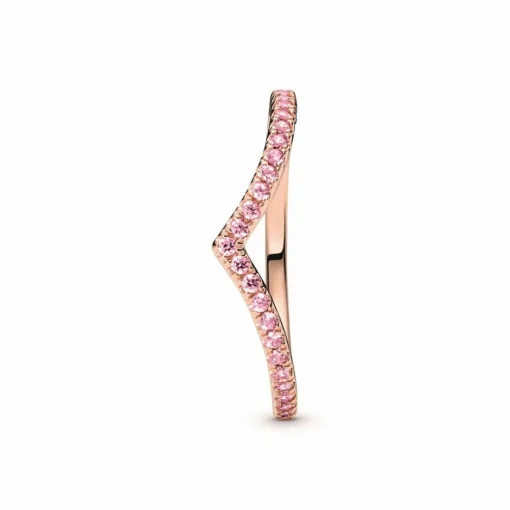 Bague Chevron rose Pandora Timeless