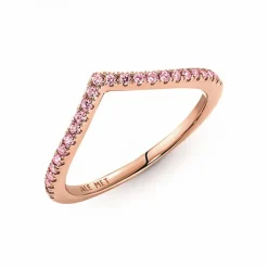 Bague Chevron rose Pandora Timeless