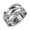 Bague Criss Cross Argentée