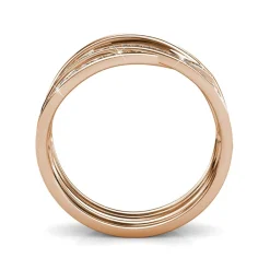 Bague Criss Cross Or Rose