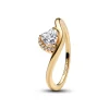 Bague Cœur Ondulée