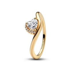 Bague Cœur Ondulée