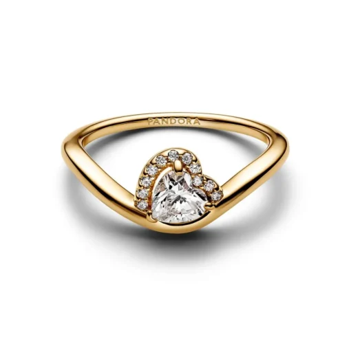 Bague Cœur Ondulée