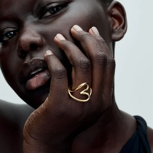 Bague Cœur Organique