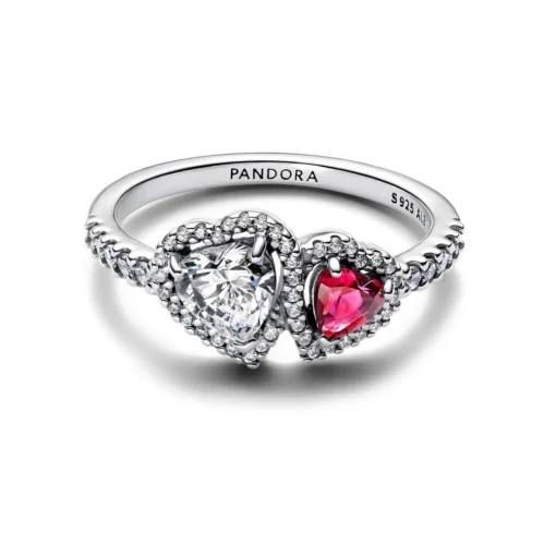 Bague Cœurs Halo