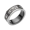 Bague Diesel Bijoux DX1108060 - Bague Acier Argentée Homme