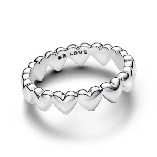 Bague Farandole de Cœurs Argent