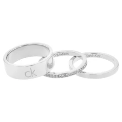 Bague femme Calvin Klein Bijoux Ck Trio - 35000794 Acier Argent