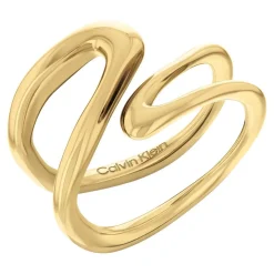 Bague femme Calvin Klein Bijoux Ck Statement Links - 35000752 Acier Doré