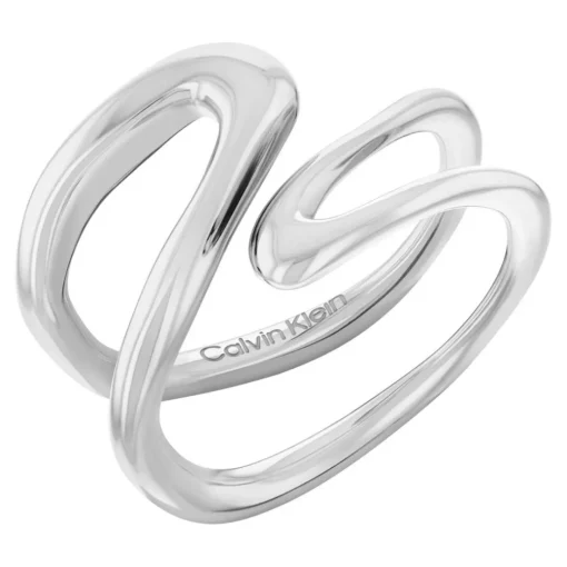 Bague femme Calvin Klein Bijoux Ck Statement Links - 35000751 Acier Argent