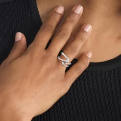 Bague femme Calvin Klein Bijoux Ck Statement Links - 35000751 Acier Argent