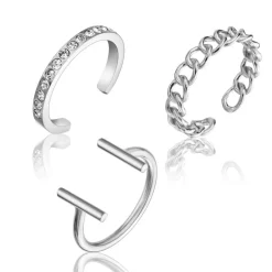 Bague Femme Emily Westwood WS044S - Acier Argent