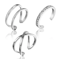 Bague Femme Emily Westwood WS054S - Acier Argent