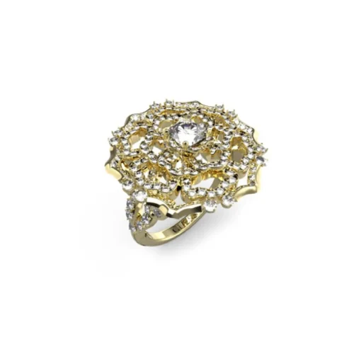 Bague femme Guess Bijoux Le Fleur - JUBR04544JWYG Acier Doré