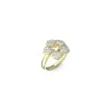 Bague femme Guess Bijoux Shining Winter - JUBR04467JWYG Acier Doré
