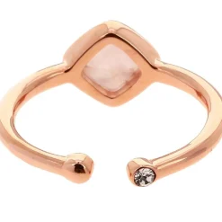 Bague Femme Kosma Ella BRSL0438-ROSEGOLD - Métal Doré Rose & Quartz Rose