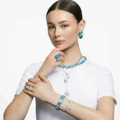 Bague Femme Swarovski - 5607351 Cristaux Bleu