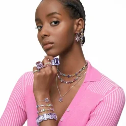 Bague Femme Swarovski - 5607361 Cristaux Rose