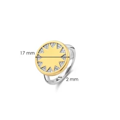 Bague femme Ti Sento12215ZY – Argent 925/1000 plaqué or