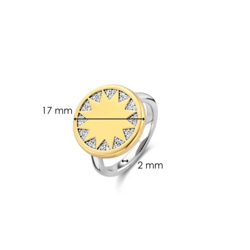 Bague femme Ti Sento12215ZY – Argent 925/1000 plaqué or