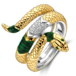 Bague fille Ti Sento Bijoux 12203EM-54 - Malachite lights