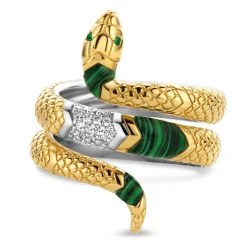 Bague fille Ti Sento Bijoux 12203EM-54 - Malachite lights