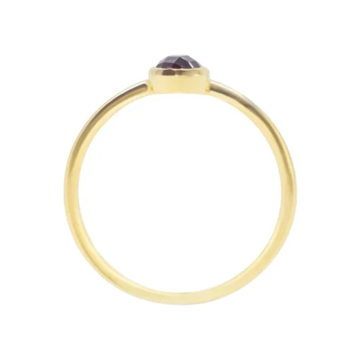 Bague Gemia En Pierre Lapis-Lazuli Plaqué Or
