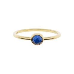 Bague Gemia En Pierre Lapis-Lazuli Plaqué Or