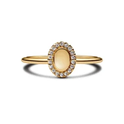 Bague Halo Ovale Gravable