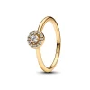 Bague Halo Rond Pavé