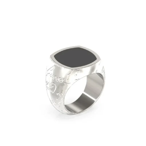Bague homme Guess Bijoux Inscription - JUMR04402JWST Acier Argent