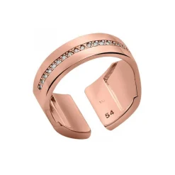 Bague Les Georgettes Les Précieuses 703182340080 - Bague Acier Largeur 12 mm Rose Femme