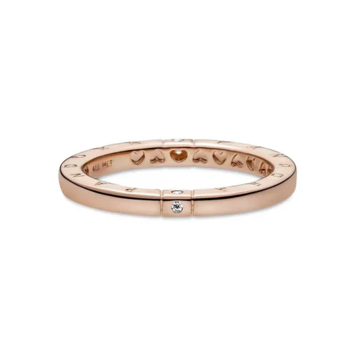 Bague Logo & Cœurs Pandora Signature