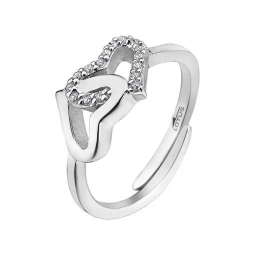 Bague Lotus Silver MOMENTS LP1594-3-1 - Bague MOMENTS Argent Coeur Femme