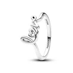 Bague Love en Lettres Cursives