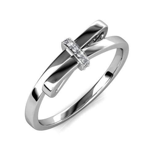 Bague Luminous Bow Argentée