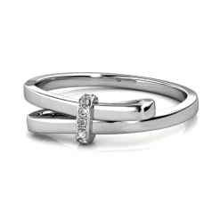 Bague Luminous Bow Argentée