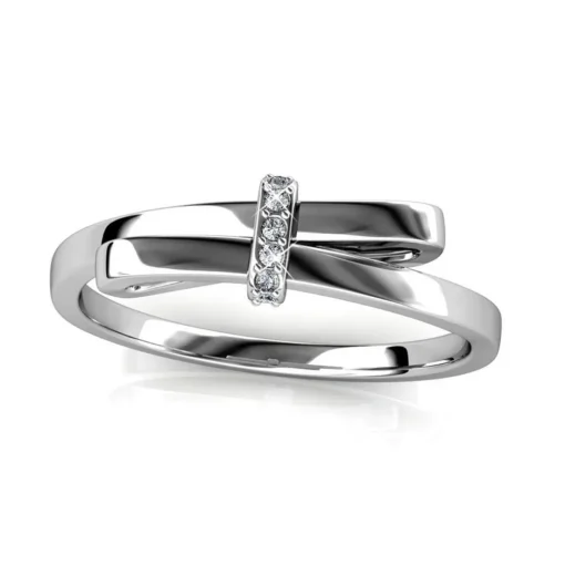 Bague Luminous Bow Argentée